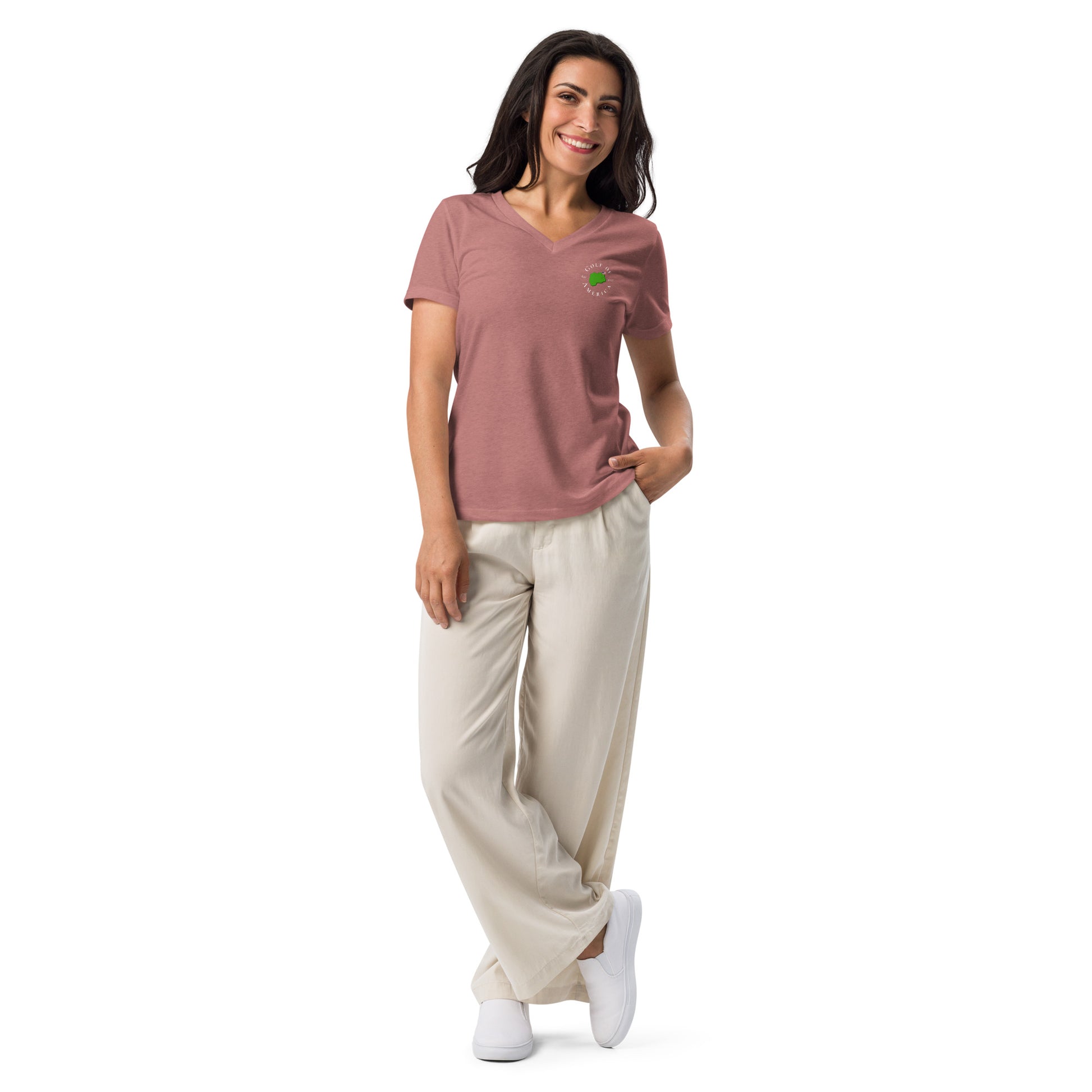 Classic GOA Relaxed V-Neck Tee - Golf of America