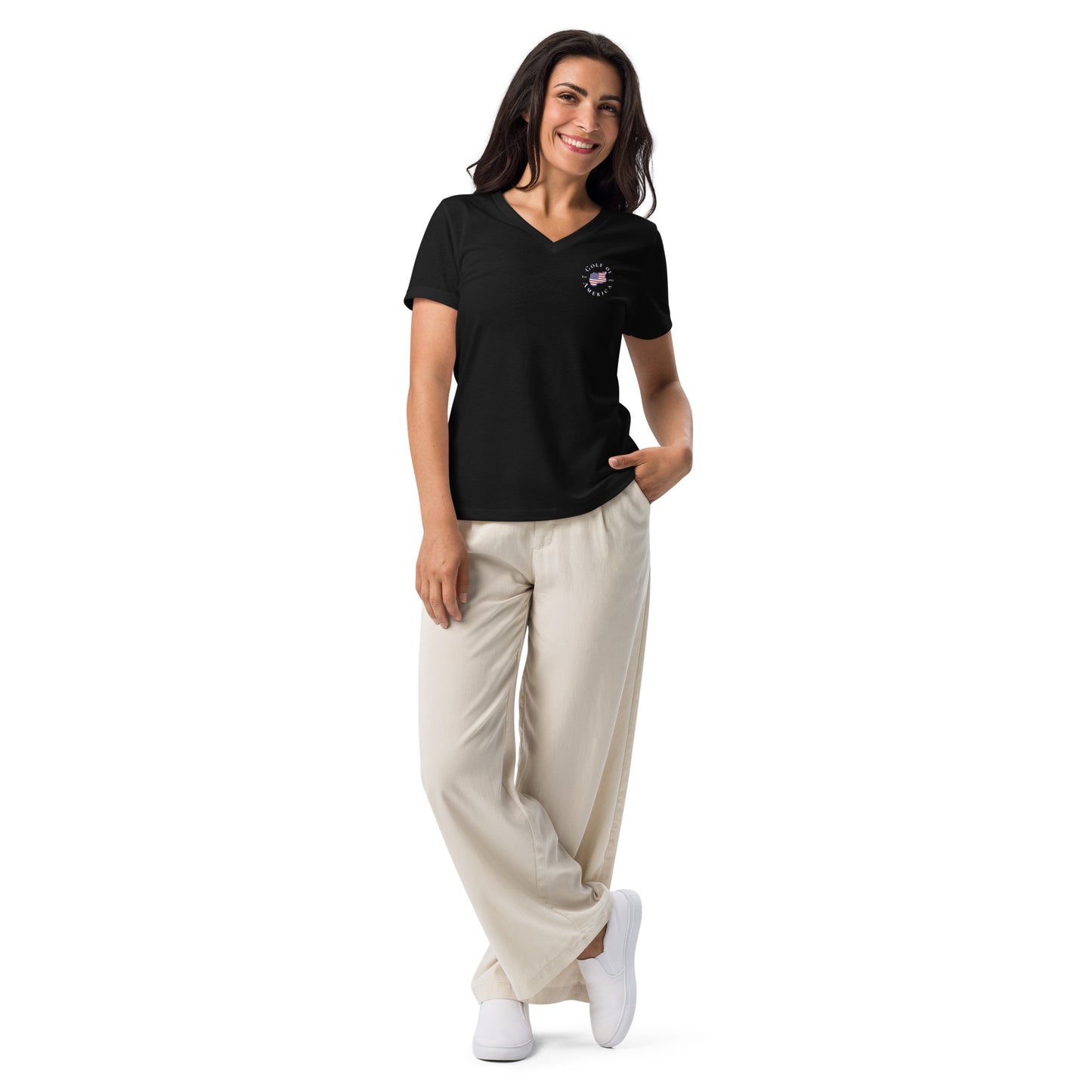 USA GOA Relaxed V-Neck Tee - Golf of America